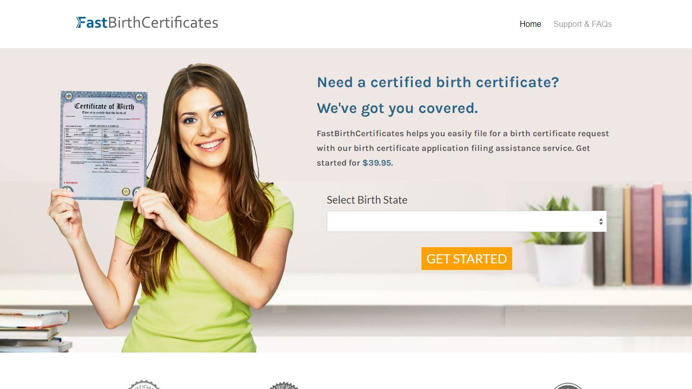 Order a Birth Certificate Online in Minutes! | Fastbirthcertificates.com